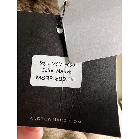 MARC NEW YORK NWT Stunning Mauve Faux Fur Sleeveless Coat Vest Size XS - Picture 10 of 10